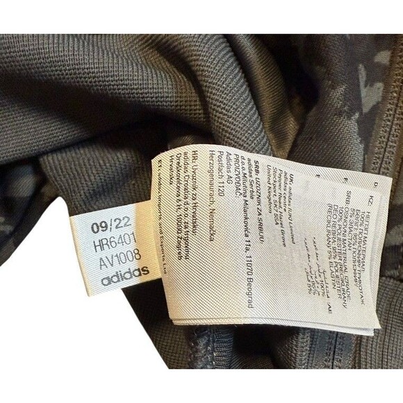 Adidas Manchester United FC 2 Piece Track Suit Boys Size Medium Black/Gray Camo - Picture 8 of 9